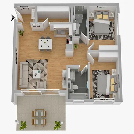 아파트 Inselzauber - 5 Sterne Mit Blick Auf Den Malchower